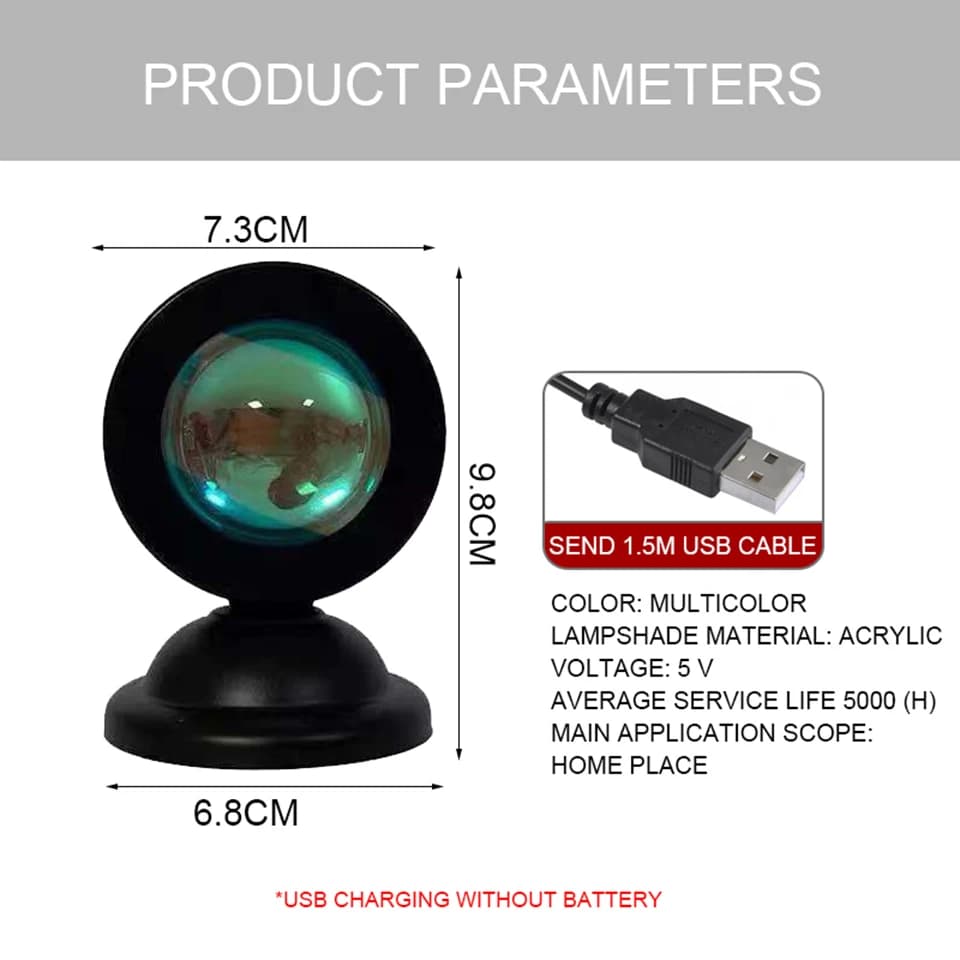 GoldenHour Sunset Projection Lamp thumbnail 2